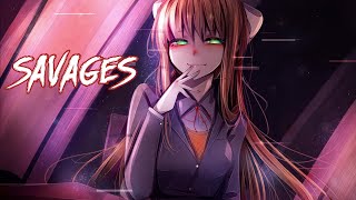 Nightcore  Savages「1 Hour」Lyrics [upl. by Grannia]