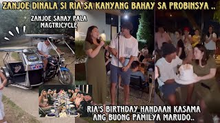 ZANJOE MARUDO DINALA SI RIA ATAYDE SA KANYANG BAHAY SA PROBINSYA ❤️ RIAS HANDAAN WITH THE MARUDOS [upl. by Cirred510]