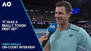 Hubert Hurkacz OnCourt Interview  Australian Open 2024 First Round [upl. by Adnahs641]