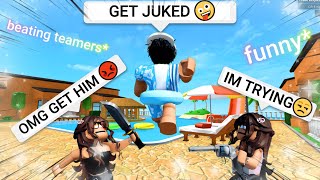 BEATING TEAMERS IN THE NEW MM2 SUMMER UPDATE🏖 [upl. by Anit]