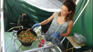 Okra Recipe  Sada Roti Fried Plantain in wrapsboxes Trinidad Street Food at Trini Kitchen London [upl. by Haines623]