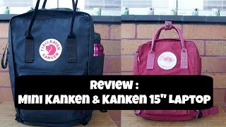 Review  Mini Kanken amp Kanken 15quot Laptop  Adaahyaudin [upl. by Gianni]