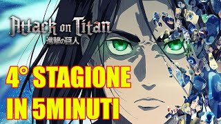 LATTACCO DEI GIGANTI Stagione 4 RIASSUNTO in 5 MINUTI [upl. by Georgie]