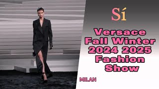 Versace Fall Winter 2024 2025 Fashion Show  4K [upl. by Enelec]