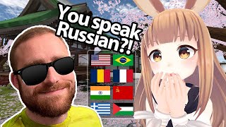 Polyglot SHOCKS and TROLLS Natives on VR Chat [upl. by Eiramanna990]