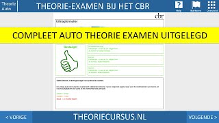 Compleet theorie examen auto  kennis en inzichtvragen  gevaarherkenning  CBR examen [upl. by Lennod]