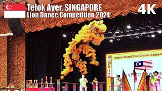 Amazing Leaping Lions Lion Dance Competition  CNY2024 Singapore 🇸🇬  Virtual Show 4K [upl. by Lilias663]