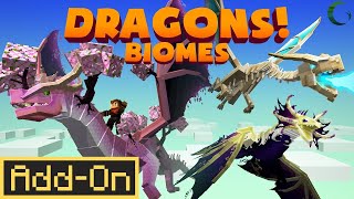 Dragons Biomes  Minecraft Marketplace Addon  Showcase [upl. by Iden]