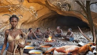 Inside The Incredible World Of The Hadzabe Tribe  Hunting Cooking amp Surviving [upl. by Ferri598]