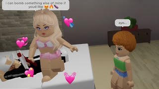 SPYING on CREEPY ODERS DOING IT as ICE SPICE in Roblox BROOKHAVEN [upl. by Zetrauq202]