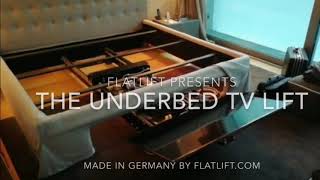 TV under bed lift Made by Flatliftcom [upl. by Christoper]