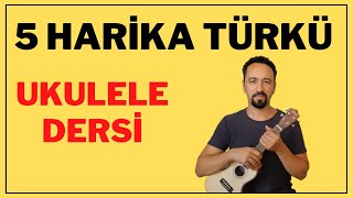 5 HARİKA TÜRKÜ UKULELE DERSİ [upl. by Enad135]