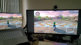 Genki Shadowcast latency demo with Mario Kart 8 [upl. by Elreath]