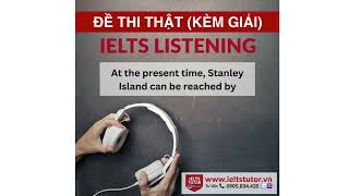 At the present time Stanley Island can be reached by IELTS LISTENING Vol 5 Test 3 Section 2 [upl. by Samp]