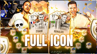 FIFA 23 R9 vs ZIDANE FULL ICON Squad Builder Battle🔥🔥 [upl. by Wilhelm892]