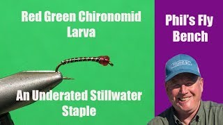 Red Green Chironomid LarvaPhil Rowley Fly Tying [upl. by Petey]