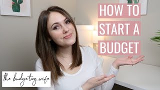 BUDGETING TIPS FOR BEGINNERS  How To Start A Budget 2019 [upl. by Pavyer269]