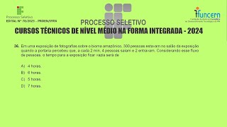 IFRN 2024  Exame de Seleção  Questão 36  Gabarito ERRADO [upl. by Mis929]