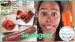 Raw Vegan Sausage  Delicious Healthy Meal Option [upl. by Aleet470]