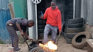 Filling up car tire vià frames tactics2025Automatic TUBE🧨💥🔥 [upl. by Johanan]