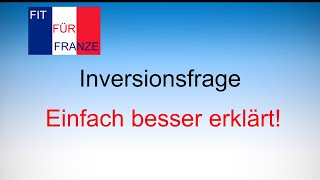 Inversionsfrage  einfach besser erklärt [upl. by Wadesworth]