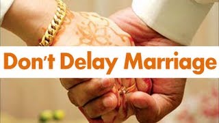 Crying Dont Delay Marriage by Mufti Menk [upl. by Glennis354]