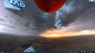 INCREDIBLE 360 WEATHER BALLOON Camera Footage of High Plains Supercells [upl. by Vinnie136]