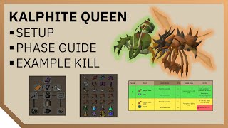 Kalphite Queen 🪲 Bossing Guide 📒 OSRS Old School RuneScape [upl. by Shermy]