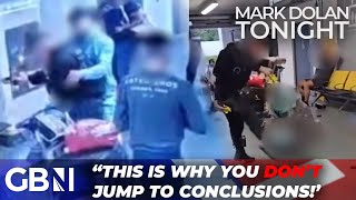 SHOCKING new footage shows police attacked ahead of Manchester airport excessive force incident [upl. by Acissj52]