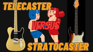 STRATOCASTER versus TELECASTER  Cuál es MEJOR [upl. by Annalise492]