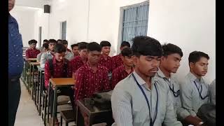 Students of JIST 3 Students practicing Vedantic Meditation guided by Umesh Chandra Panda [upl. by Amrac]