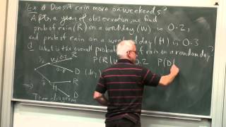 Total probability Bayes rule and tree diagrams  Probability and Statistics  NJ Wildberger [upl. by Itida]