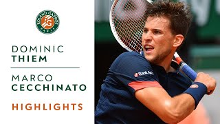 Dominic Thiem vs Marco Cecchinato  SemiFinal Highlights I RolandGarros 2018 [upl. by Kenney]