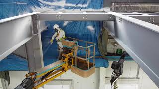 Sprayzone Intumescent Paint Spraying [upl. by Aihsenak78]