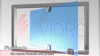 Como Instalar Janela de Vidro Pivotante  PS do Vidro [upl. by Sonstrom375]