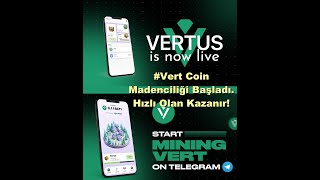 Vertus  Vert Coin Airdrop Dağıtımı Başladı  Vert Madenciliği Nasıl Yapılır [upl. by Callum]