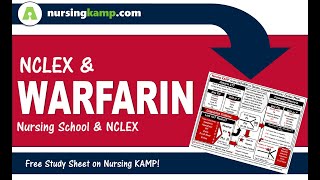 What is warfarin coumadin and Heparin bridge Cardiac Nursing KAMP Medication Vitamin K NCLEX 2020 [upl. by Chicky]