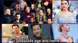 AVENGERS REAL LIFE NAME AND AGE  AGE OF ALL AVENGERS 2020  THOR TONY CAP NATASA HILK DRAX STARLORD [upl. by Dorise688]