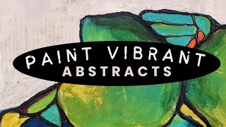 Create a Vibrant Abstract Painting  Acrylic Painting Demo abstractpainting acrylicpainting [upl. by Arriat]