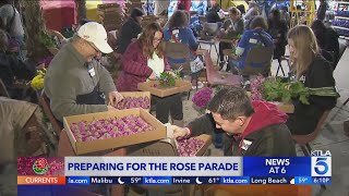 Rose Parade preparations near finish line as New Years Day draws closer [upl. by Nosnevets]