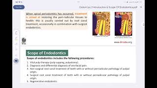 Endodontics lec 1 introduction مرحلة رابعة طب اسنان [upl. by Asserac]