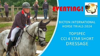 Oliver Townend and En Taro des Vernier Bicton International Horse Trials 4S Dressage Thursday [upl. by Eerej]