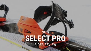 NOW Select Pro 2019 Snowboard Binding Rider Review  Tactics [upl. by Odareg563]