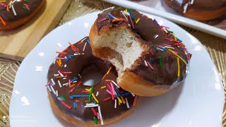 Easy and Fluffy Donuts Recipe with Chocolate Topping  How to Make The Best Donuts Recipe🍩 [upl. by Matland]