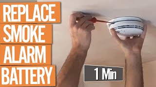 How to Change a Smoke Alarm Battery under 1 Min [upl. by Trinette485]