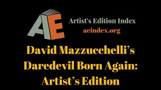 David Mazzucchelli’s Daredevil Born Again Artist’s Edition flip through [upl. by Correy]