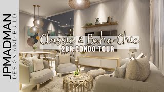 DMCI 2BR Condo Tour  Classic amp Boho Chic Style  Calathea Place  Architectural Interiors [upl. by Ferd968]