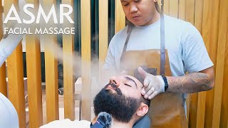 💈 Refreshing Steamy FACIAL in HOT CITY ASMR  Spa amp Barber [upl. by Gnel720]