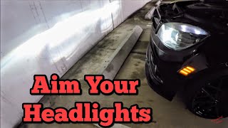 How to Align Aim Your Mercedes Benz Headlights [upl. by Ecnerewal659]