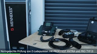 GOSSEN METRAWATT PROFITEST MXTRA zur Prüfung eLadestation nach Norm [upl. by Notyep]